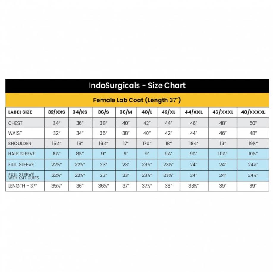 Female Lab Coat (Length 37") - Image 7